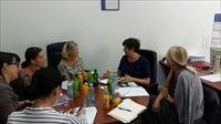 Ombudsman Nives Jukić at a working meeting with Anne-Christine Eriksson, UNHCR Regional Representative