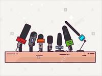 Прес конференција, илустрација