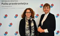 Ombudsman Nives Jukić spoke with the Ombudsman of the Republic of Croatia in Zagreb