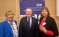 Ombudsmen Nives Jukić and others. Jasminka Džumhur in Strasbourg at the celebration of ECRI