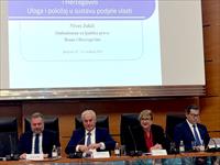 Ombudsmen Nives Jukić and Dr. Nevenko Vranješ at the celebration of the 20th anniversary of the work of the Ombudsman of Serbia