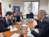 Ombudsman Dr. Nevenko Vranješ at a meeting with the French Ambassador to BiH